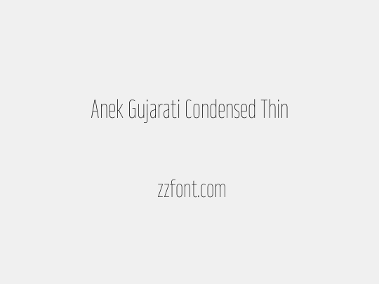 Anek Gujarati Condensed Thin