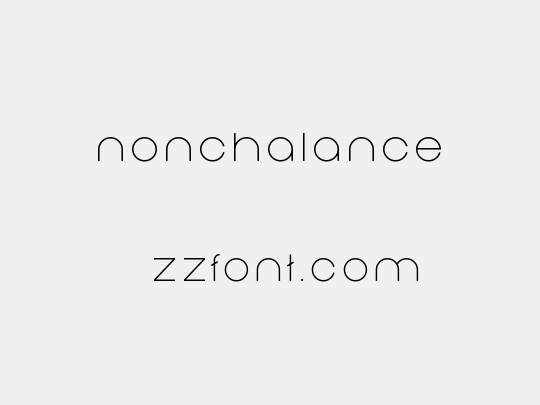 Nonchalance