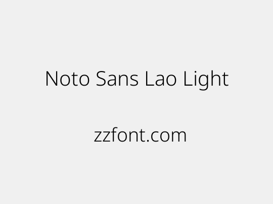 Noto Sans Lao Light