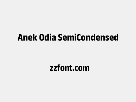 Anek Odia SemiCondensed