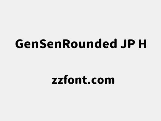 GenSenRounded JP H