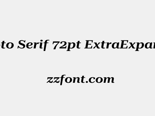 Roboto Serif 72pt ExtraExpanded SemiBold