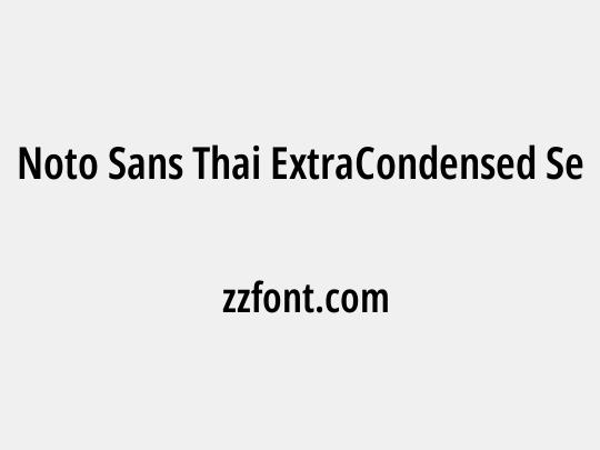 Noto Sans Thai ExtraCondensed SemiBold