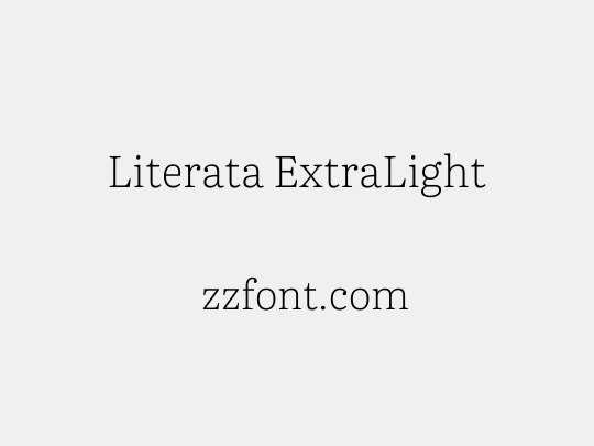 Literata ExtraLight