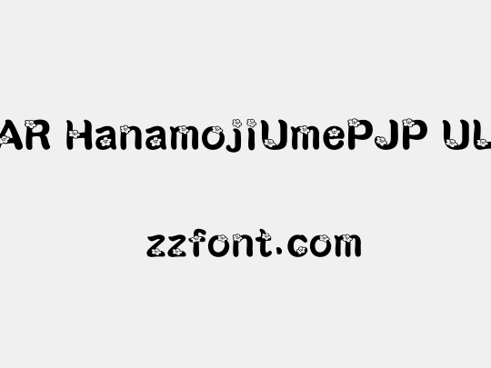 AR HanamojiUmePJP UL