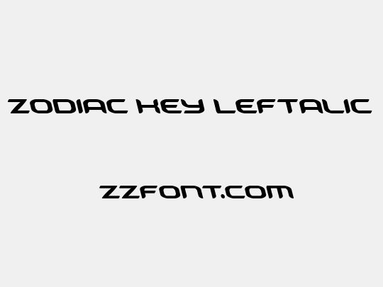 Zodiac Key Leftalic