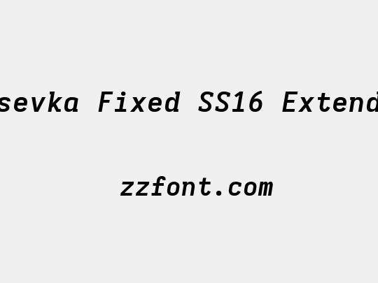 Iosevka Fixed SS16 Extended