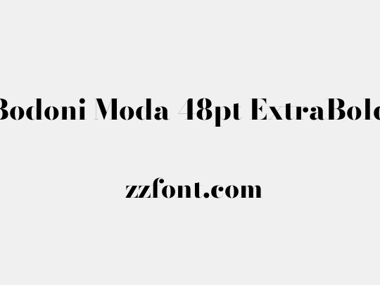 Bodoni Moda 48pt ExtraBold