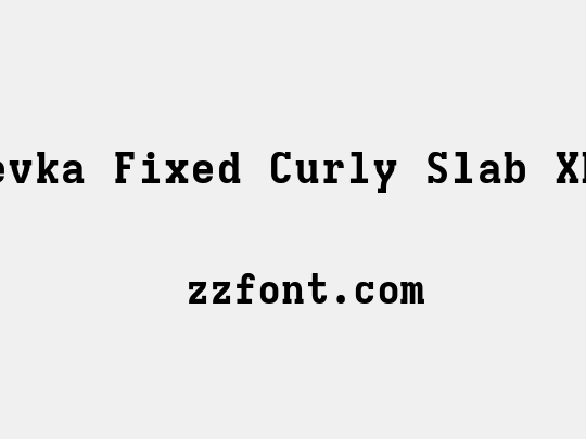 Iosevka Fixed Curly Slab XBdEx