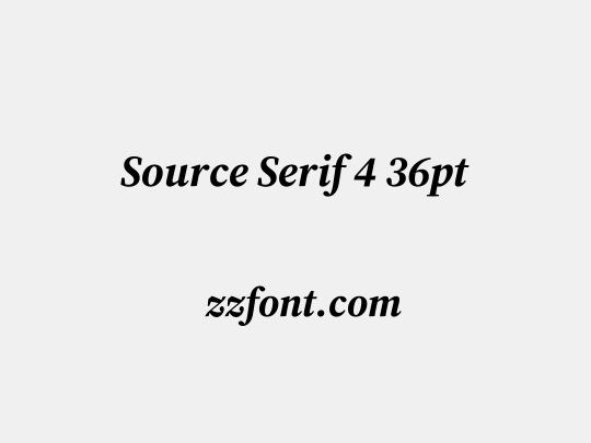 Source Serif 4 36pt