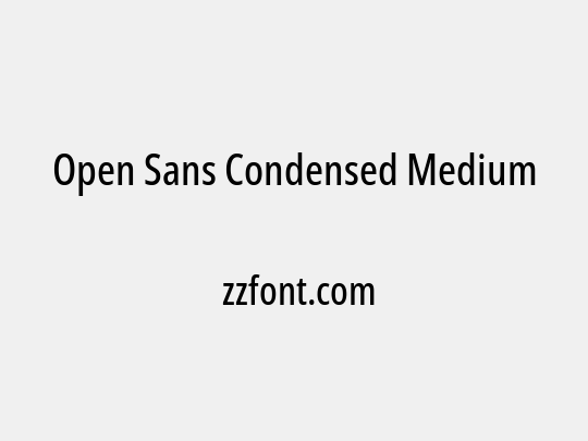 Open Sans Condensed Medium