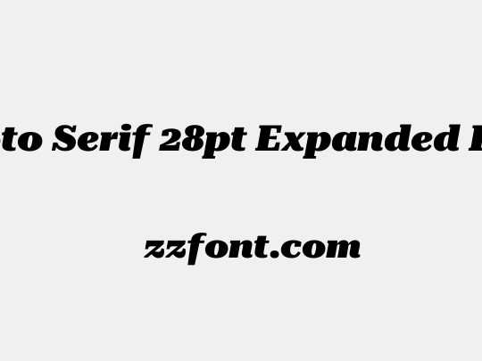 Roboto Serif 28pt Expanded Black