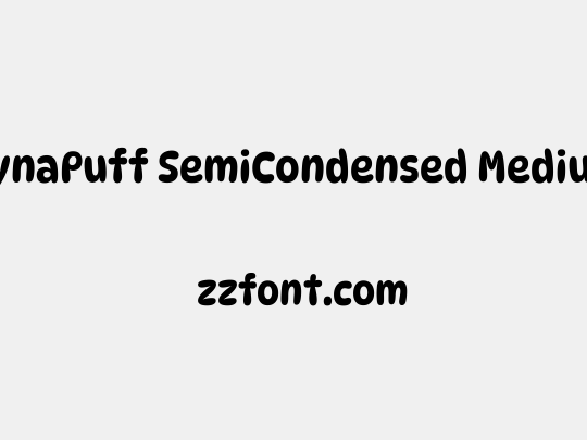 DynaPuff SemiCondensed Medium