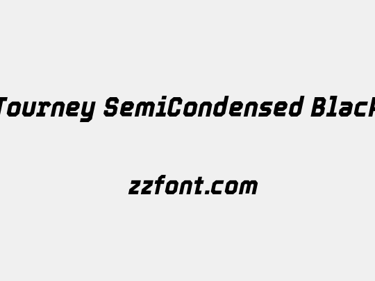 Tourney SemiCondensed Black