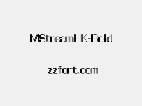 MStreamHK-Bold