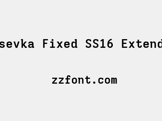 Iosevka Fixed SS16 Extended