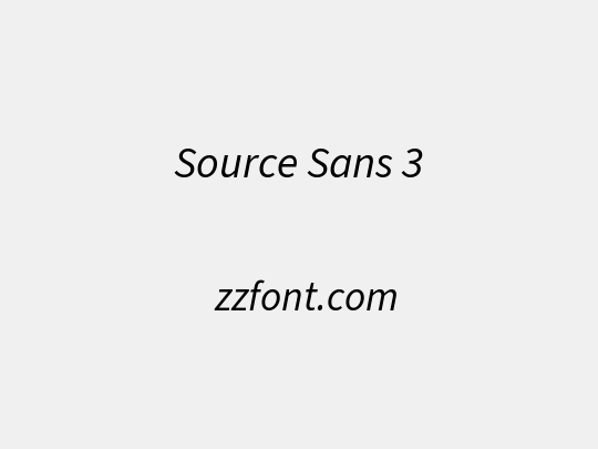 Source Sans 3