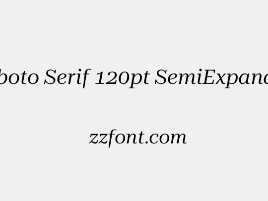 Roboto Serif 120pt SemiExpanded