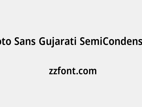 Noto Sans Gujarati SemiCondensed SemiBold