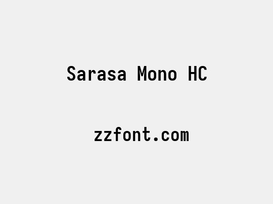 Sarasa Mono HC