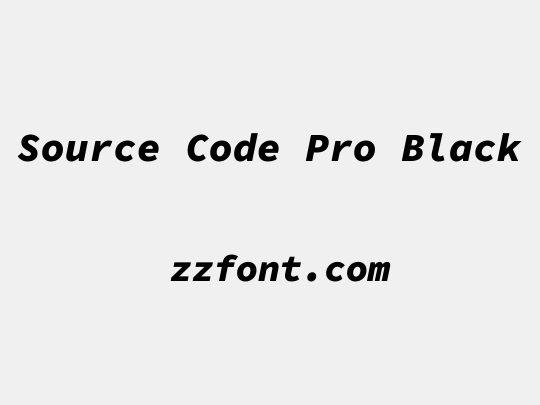 Source Code Pro Black