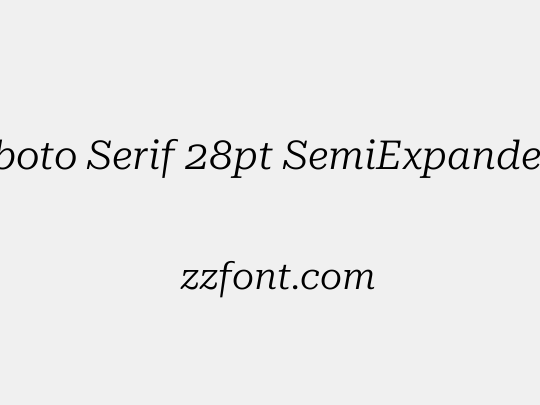 Roboto Serif 28pt SemiExpanded Light