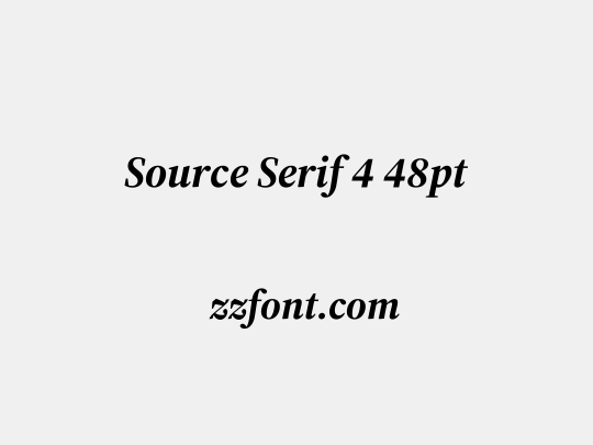 Source Serif 4 48pt