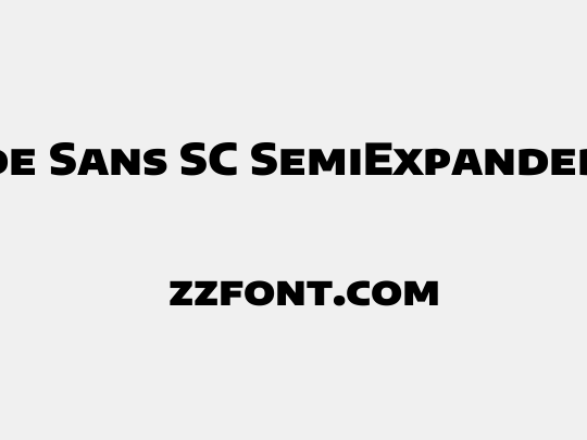 Encode Sans SC SemiExpanded Black