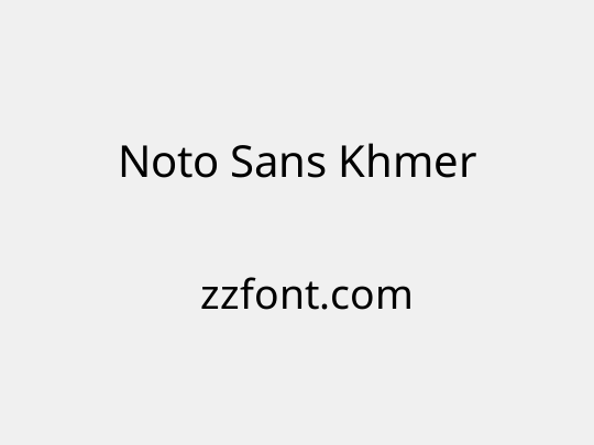 Noto Sans Khmer