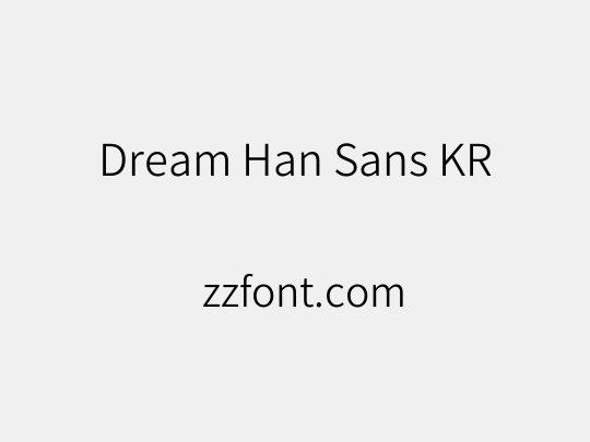 Dream Han Sans KR