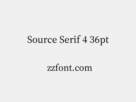 Source Serif 4 36pt