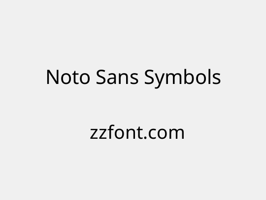 Noto Sans Symbols