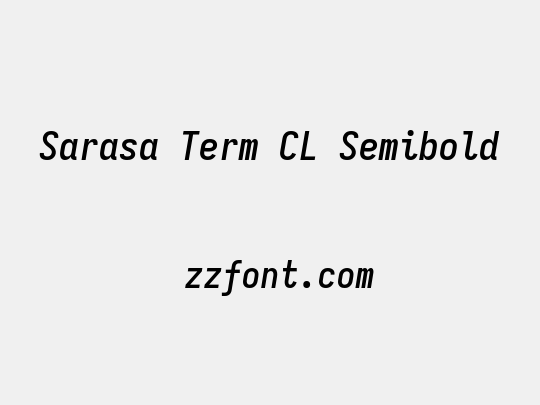 Sarasa Term CL Semibold