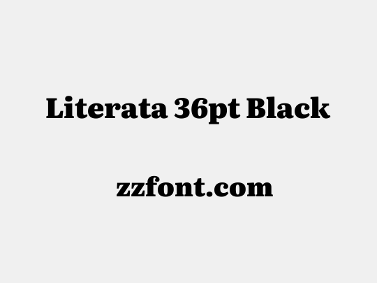 Literata 36pt Black