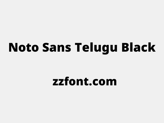 Noto Sans Telugu Black