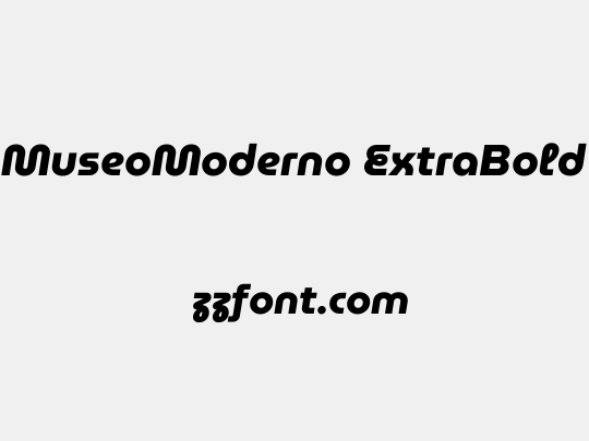 MuseoModerno ExtraBold