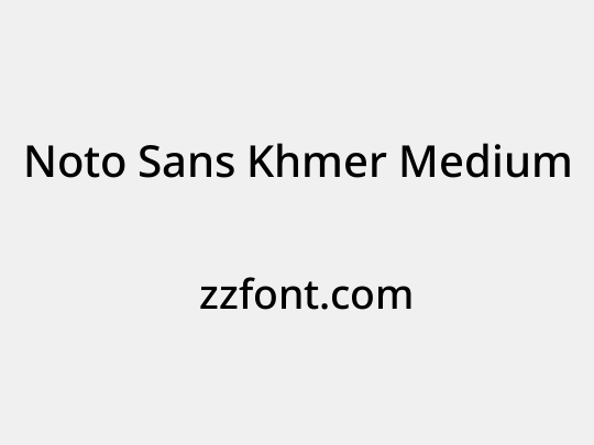 Noto Sans Khmer Medium