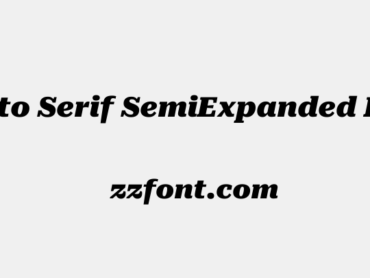 Roboto Serif SemiExpanded Black