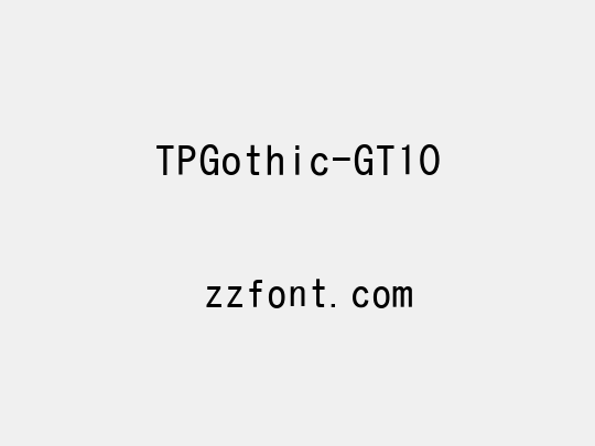 TPGothic-GT10