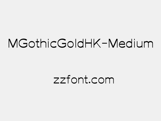 MGothicGoldHK-Medium