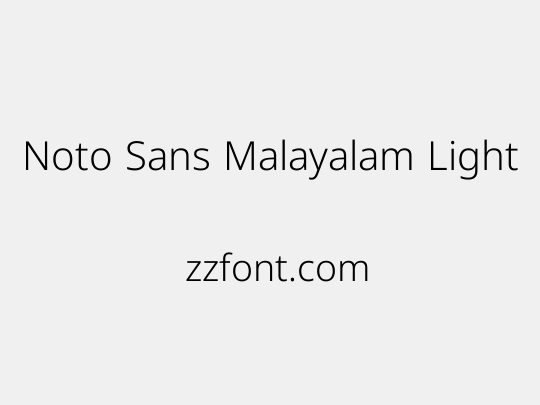 Noto Sans Malayalam Light