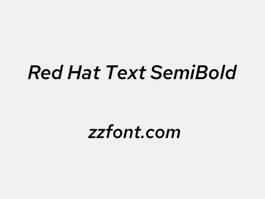 Red Hat Text SemiBold