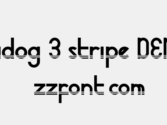 adidog 3 stripe DEMO