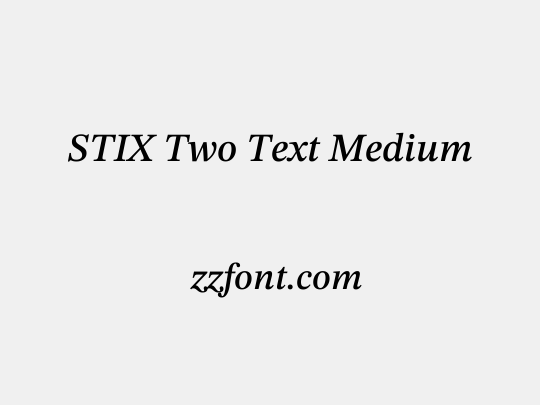 STIX Two Text Medium