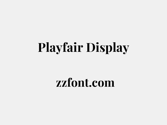 Playfair Display