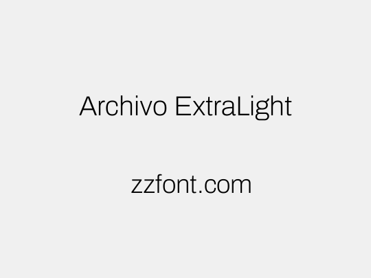 Archivo ExtraLight