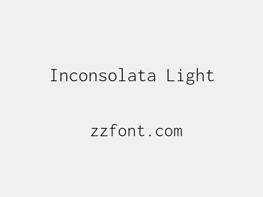 Inconsolata Light