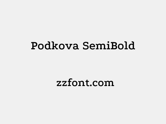 Podkova SemiBold