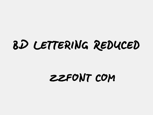 BD Lettering Reduced