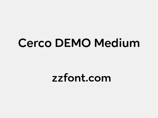 Cerco DEMO Medium